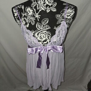 Victoria's Secret lavender lingerie slip dress NEW